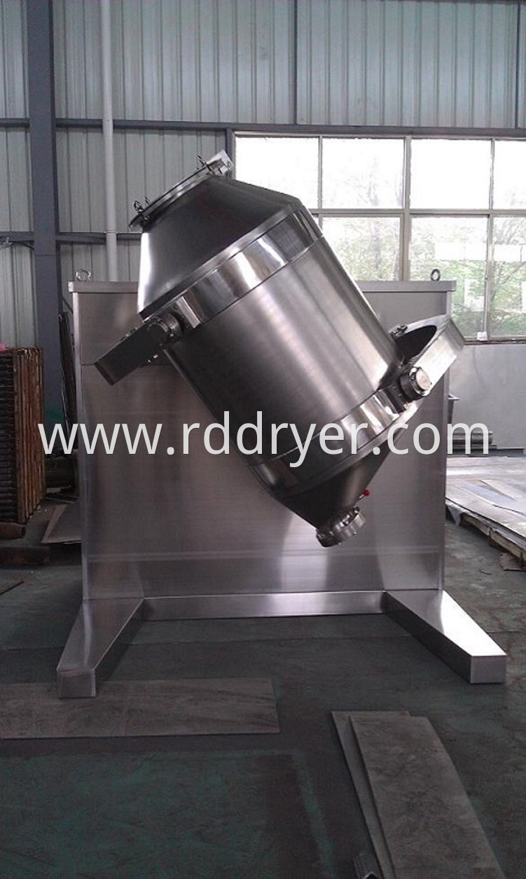 High Efficiency Three Dimension Dry Powder Blender Unit for Food